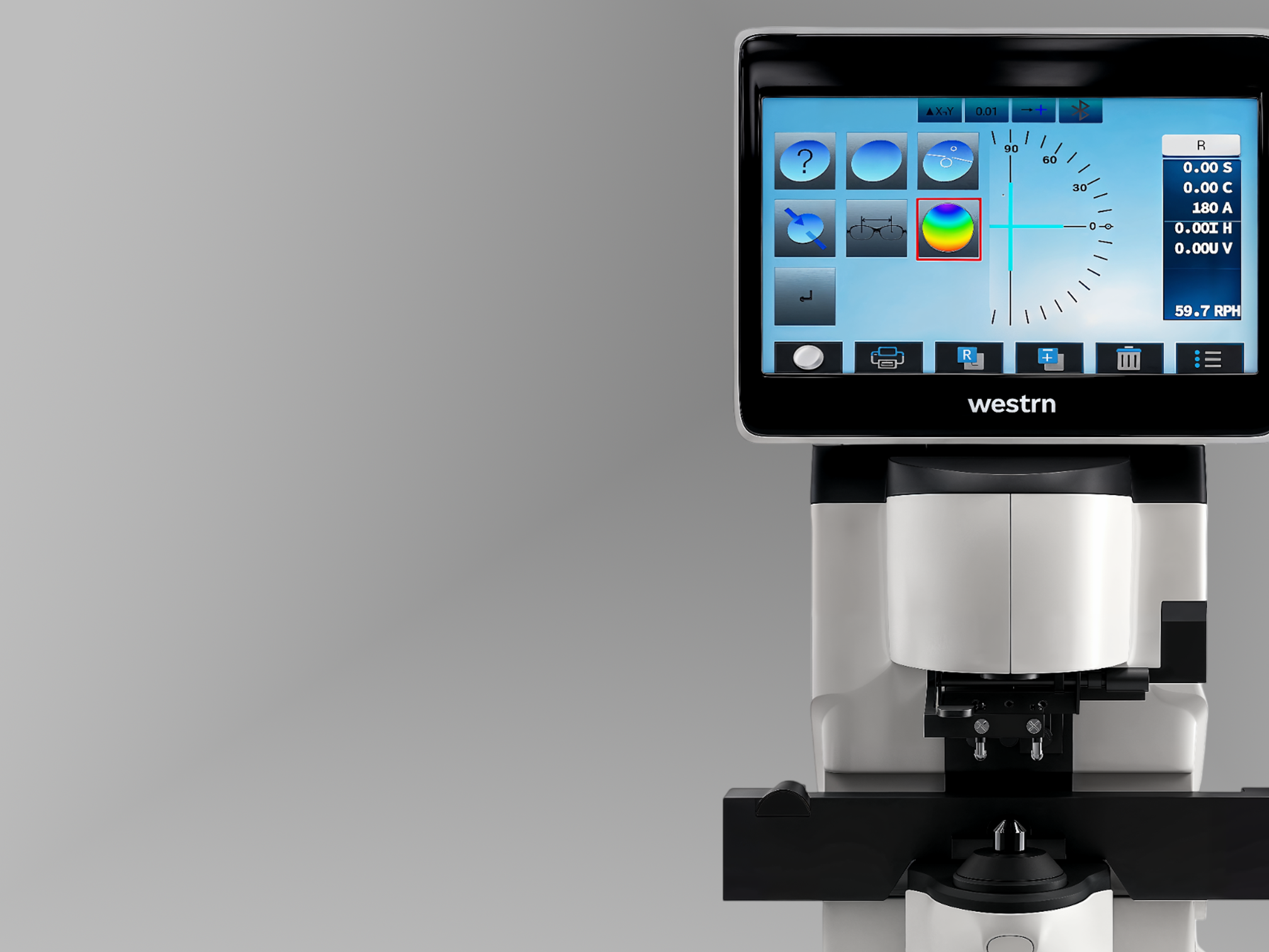 Fast 0.05-second measurements ensure rapid and efficient lens verification.