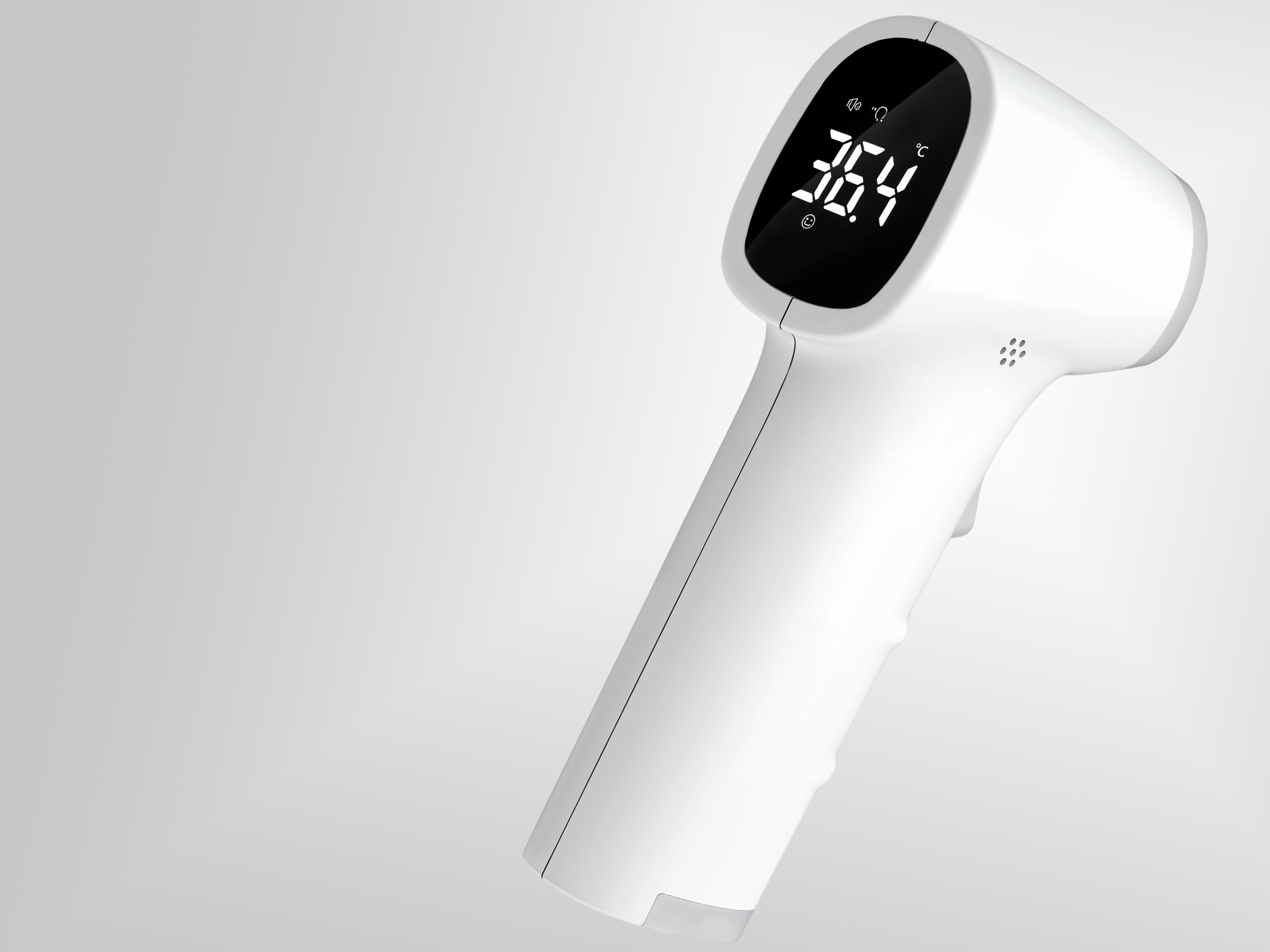 Built-in memory stores 30 readings, allowing for easy tracking of temperature trends.