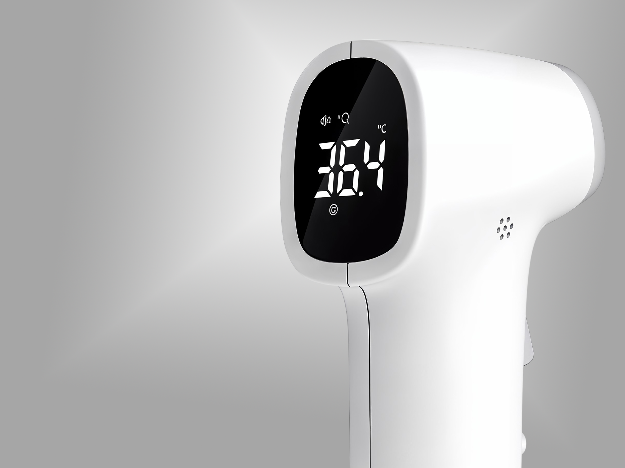 Smart features like fever alarm, auto shut-off, and low-battery alert boost user convenience.