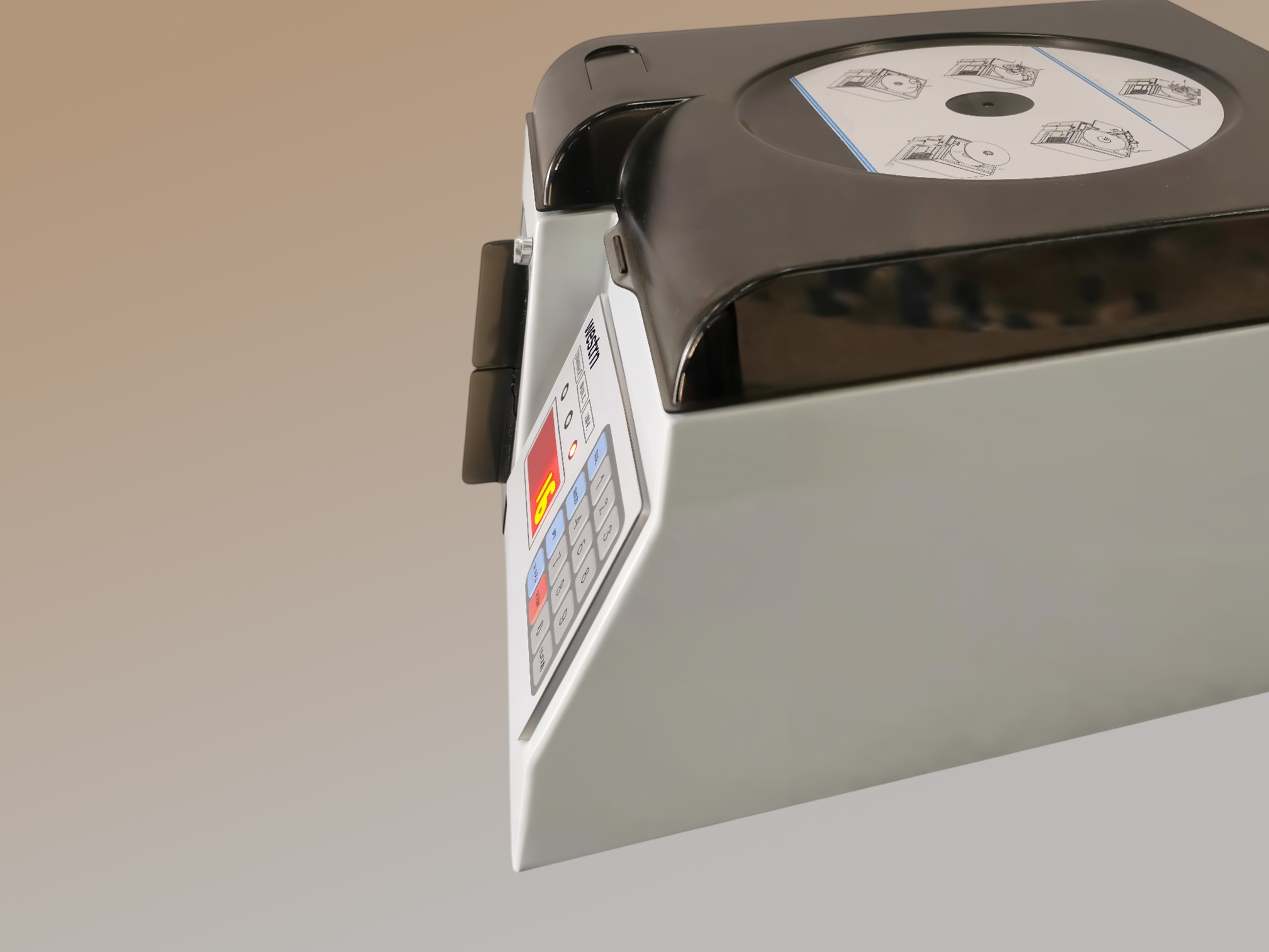 Compact countertop design integrates seamlessly into any pharmacy or clinical setting.