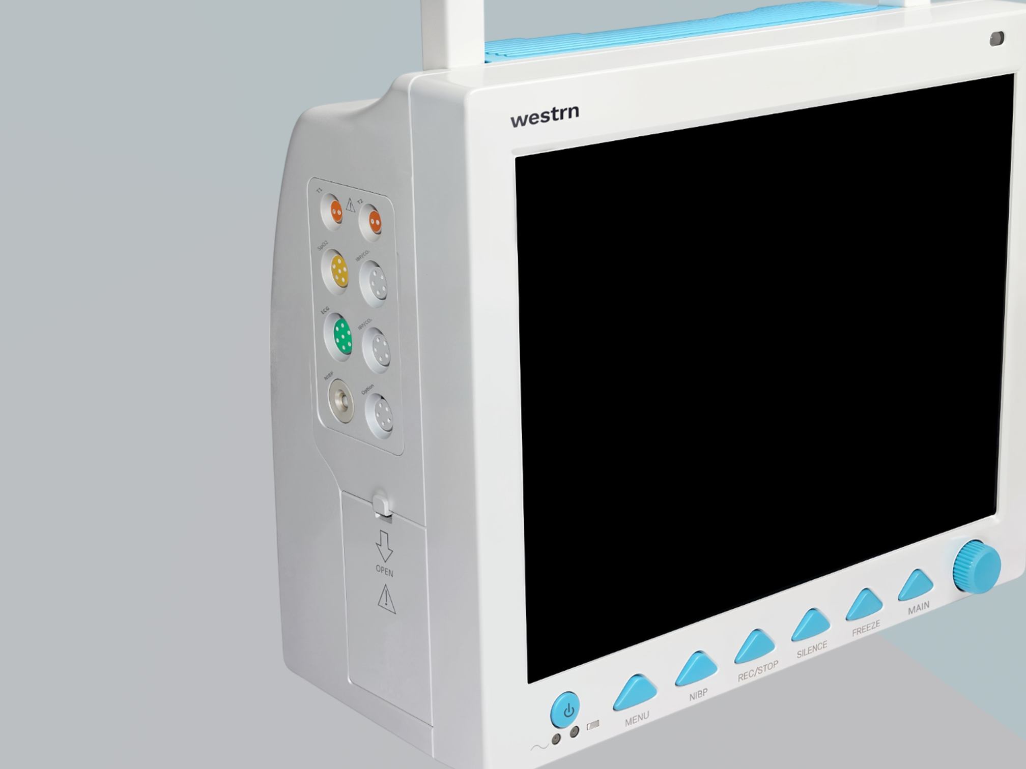 Built-in battery enables mobility and uninterrupted monitoring during patient transport.
