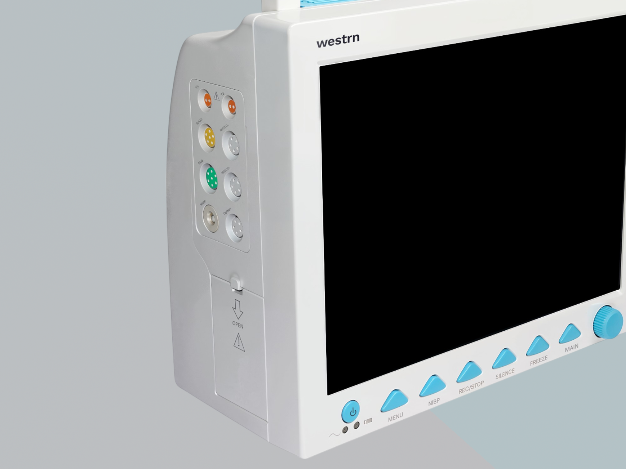 Advanced features like ST analysis, drug dose calculation, and trend data storage enhance care.